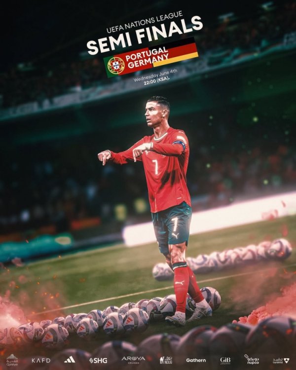The war between Germany and Portugal! Riyadh Victory social media posted a poster to cheer for Ronaldo: Come on, captain! 🐐