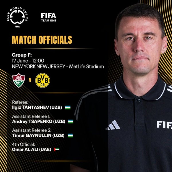 Club World Cup 17th match referee: Sampayo enforces the law and Inter Milan Monterrey Tantasev plays Dortmund