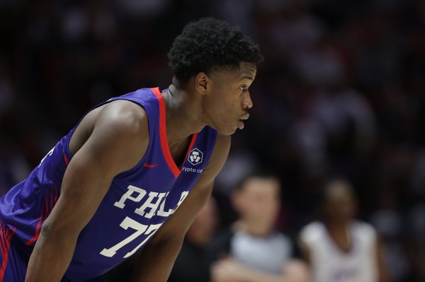 76ers official: Rookie VJ Edgecome sprained his left thumb and will miss the first game of the Casino Summer League