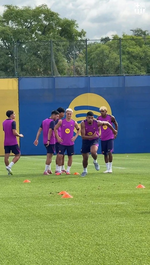 Barcelona shows team training videos: work, work, work again! 🔥