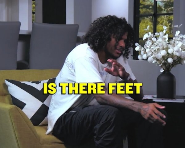 It is revealed that he is a foot control 🦶 Jaylen Green: The first thing he saw when he looked at girls was his feet 😍