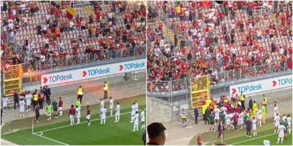 Rome: A fan fell from the stands and injured in Rome warm-up match, Rome players are nervously guarding