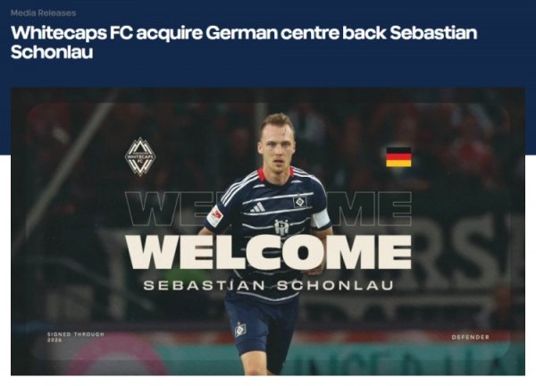 Official: Vancouver Bailang signs Hamburg captain, 31-year-old central defender Sheenlao, signs a 1+1 contract