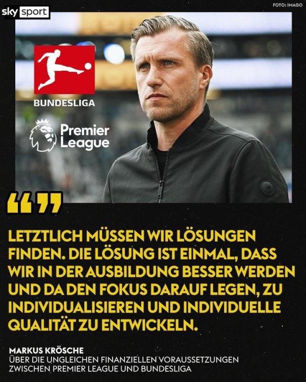 Frankfurt Director: Top players will not stay in the Bundesliga, 90% choose England