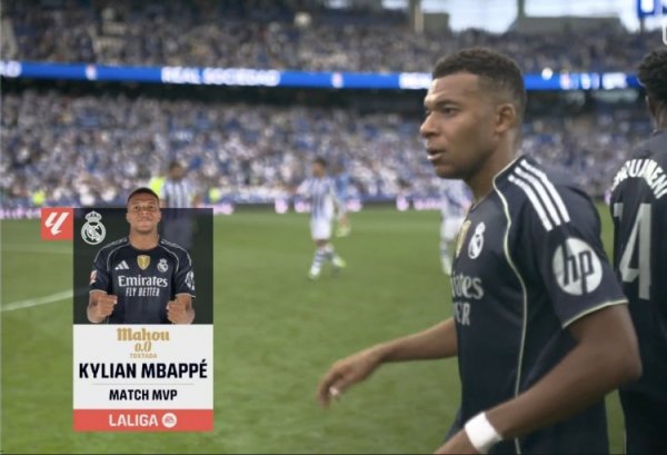 Passing and shooting shows my true kung fu, I am the emperor, remember! Mbappe was elected as the best player in Real Madrid vs Real Club