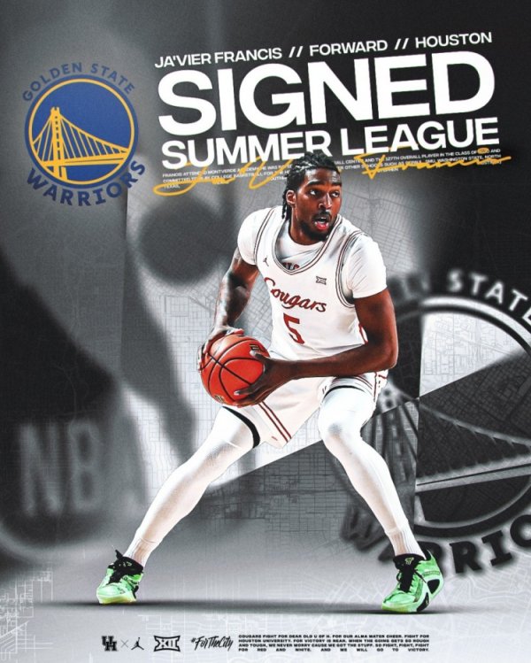 Team Note: Warriors and forward Javier Francis sign Exhibit 10 training camp contract