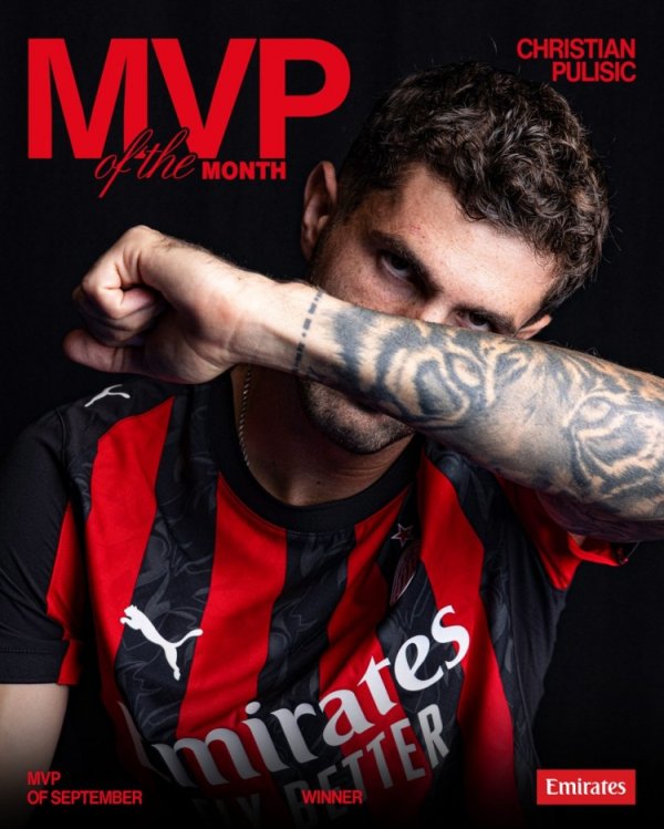 4 goals and 2 assists in 4 games! Pulisic was elected as the best player in Milan in September