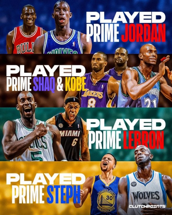 It’s quite difficult! Garnett and the peak Jordan&OK combination& Lao James& Curry have played against each other!