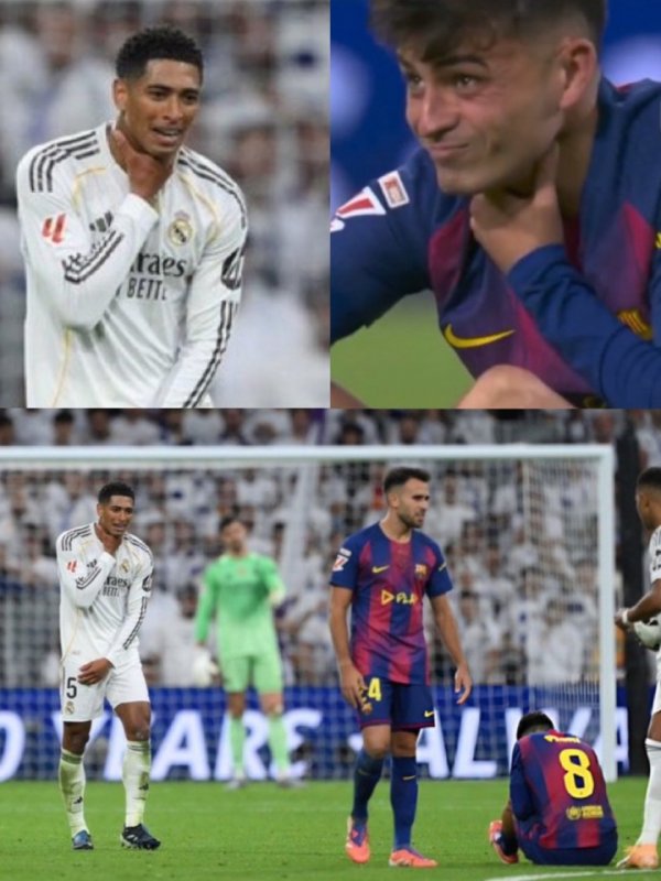 As expected of you 🤣 Pedri was brought down by Bellin and his throat was touched painfully. The latter then imitated pinching his own neck.