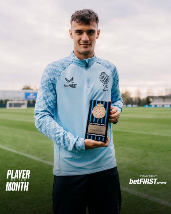 Official: Inter Milan loanee Stankovic was elected the Belgian Player of the Month for October