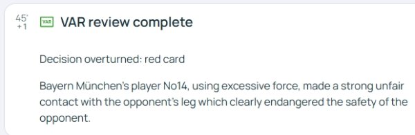 Official explanation for Diaz s red card: Use of excessive force seriously endangers the safety of the opponent s players
